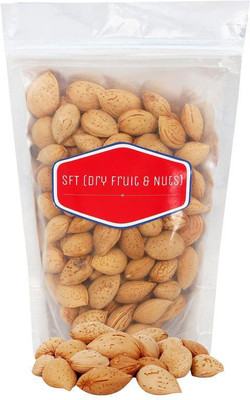 

SFT Almonds Gurbandi Whole Shelled California 100% Natural (Badam) [Sabut Badam Gurbandi, Rich In Oil] Grade- Small Size Almonds(1 kg, Pouch)