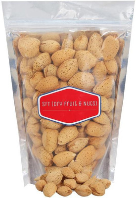 

SFT Almonds Whole Shelled California 100% Natural (Badam) [Sabut Badam Kagzi, Pure Kagzi Badam, Rich in Oil] Grade- Medium Size Almonds(500 g, Pouch)