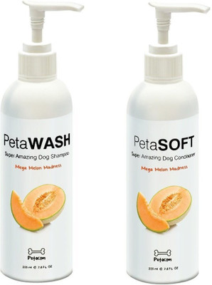 

Goofy Tails Conditioning Petacom Gentle Dog Shampoo and Creme Conditioner, Mega Melon Madness, 500 ml Dog Shampoo(500 ml)