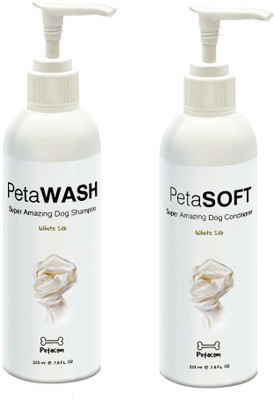 

Goofy Tails Petacom White Silk Dog Shampoo and Conditioner Conditioning White Silk Dog Shampoo(450 ml)