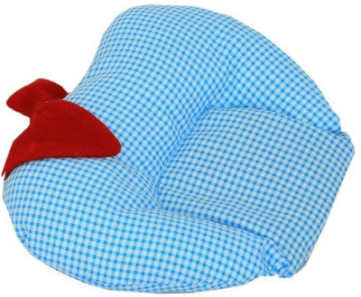 Sharma Clothing checkered Baby Pillow(Sky Blue)