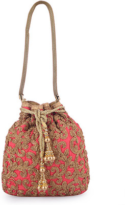 

HAPHAE Designer Potli Bag for Wedding - Orange Potli(Orange)