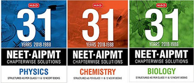 MTG 31 Years NEET-AIPMT Chapterwise Solutions - ( Physics, Chemistry & Biology )(Paperback, PANEL OF EXPERTS)