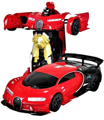 

TOYGALAXY BIG ONE KEY TRANSFORMING RC AUTOBOT CAR 1:12 SCALE 360 ROTATION AND LIGHTS With SOUND(RECHARGEABLE)(Multicolor)
