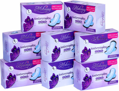 

Makeasy Sanitary Napkins (6 Months Combo) Sanitary Pad(Pack of 67)