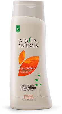 

Adven Naturals Anti-Dandruff Shampoo with Neem and Tulsi(pack of two-400ml)(200 ml)