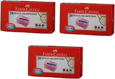 

Faber-Castell 1,2,3,4,5... plastic Sharperners(Set of 20, Red)
