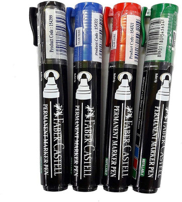 

Faber-Castell permanent marker 2.5mm Nib Sketch Pen(red + green + blue + Black)
