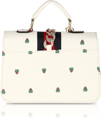 

Fiona Trends Women Evening/Party White PU Sling Bag