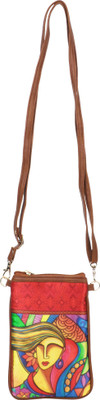 

All Things Sundar Girls Casual Multicolor Silk Sling Bag
