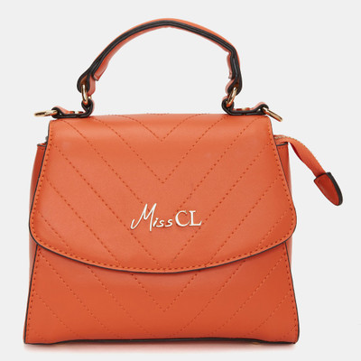 

Miss CL Women Casual Orange PU Sling Bag