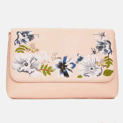

Miss CL Women Casual Pink Leatherette Sling Bag
