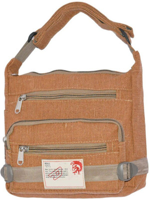 

minaar Men & Women Evening/Party, Casual, Formal Brown Canvas Messenger Bag