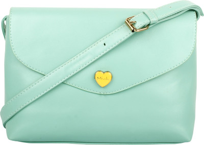 

Margaux Women Casual Green PU Sling Bag