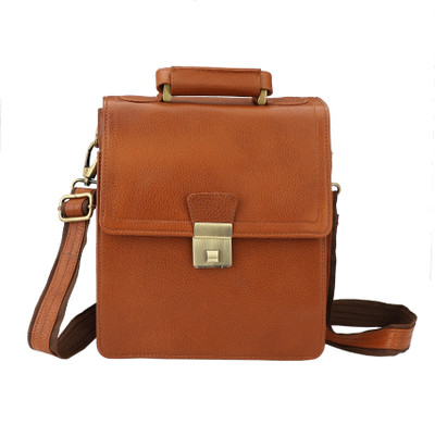 

U Carry Me Women Casual, Formal Brown Genuine Leather Sling Bag