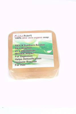 

Ritzkart 100% Natural Organic Body soap handmade crafted original Aloe Vera soap for natural skin moisturizer â¦(5 g)