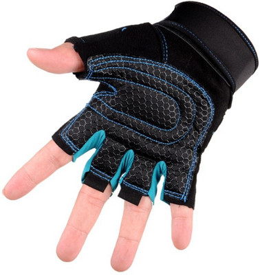 

NIRVA Gym Gloves Heavyweight Sports Exercise Weight Lifting Gloves Gym & Fitness Gloves (, Black