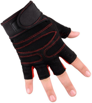 

NIRVA Gym Gloves Heavyweight Sports Exercise Weight Lifting Gloves (RED) Gym & Fitness Gloves (, Red, Black;red