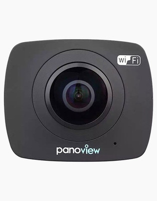 

OWO Pano View Panorama 360 Degree Dual Lens Camera 1920*960P 30fps HD 8MP with 220 Degree Fish Eyes Lens Sports and Action Camera(Black, 8 MP)