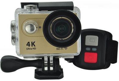 

OWO H9R Gold New 4K Ultra HD 2.4G Remote WiFi 170 Degree Wide Angles Sports and Action Camera(Gold, 12 MP)