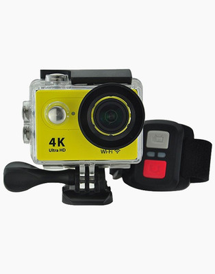 

OWO H9R Yellow 4K Ultra HD 2.4G Remote WiFi 170 Degree Wide Angle Waterproof Sports and Action Camera(Yellow, 12 MP)