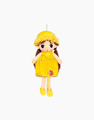

OWO Adorable Princess Soft Yellow Doll for Valentine, Birthday special gift - 40 cm(Yellow)