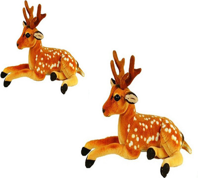 

Speoma DEER ANIMAL SOFT TOY PACK OF 2[32CM AND 40CM] - 40 cm(Multicolor)
