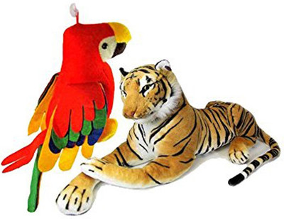 

Worthyy Enterprises Tiger And Musical Parrot, Yellow - 5 cm(Pink)