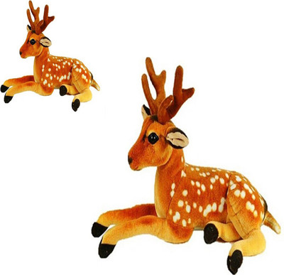 

Speoma DEER ANIMAL SOFT TOY PACK OF 2[32CM AND 50CM] - 50 cm(Multicolor)