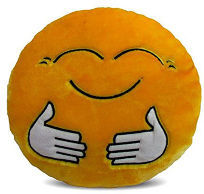 

Worthyy Enterprises Yellow Hugging Smiley Cushion - 10 cm(Pink)