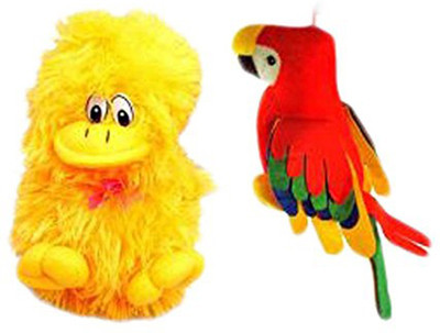

Flower Engine Musical Duck And Musical Parrot Combo - 10 cm(Multicolor)