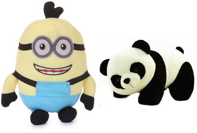 

Worthyy Enterprises Smiling Binocular Stuffed Toy (30 Cm) And Panda Soft Toy (26 Cm, Pack Of 2) - 14 cm(Pink)