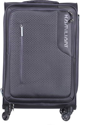 

Kamiliant Kojo Spinner Soft Trolley 69 cm (Grey) Expandable Check-in Luggage -  inch(Grey