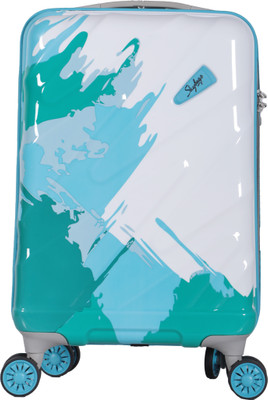

Skybags Mirage Spinner Hard Trolley 55 cm (Blue) Cabin Luggage - 22 inch(Multicolor)