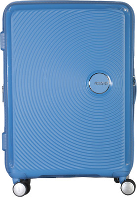 

American Tourister Curio Spinner Hard Trolley 67 cm (Blue) Check-in Luggage - 26 inch(Blue)