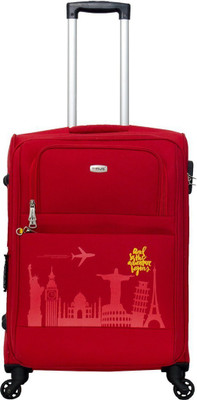 

TIMUS Salsa Red 65 CM 4 Wheel Strolley Suitcase For Travel ( Check-in Luggage) Expandable Check-in Luggage -  inch(Red