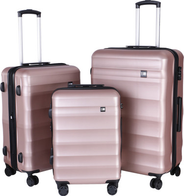 

Nasher Miles Rome set of 3 Expandable Check-in Luggage -  inch(Pink