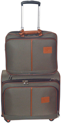 

PRAGEE EXCLUSIVE STYLISH KHAKHI COLOUR LAPTOP TROLLEY BAG Cabin Luggage -  inch(Khaki