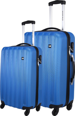 

Nasher Miles Zurich Blue Abs Hardsided Set Of 2 Luggage Set(55 & 65 Cm) Check-in Luggage -  inch(Blue