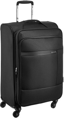 

Carlton Polyester 70.5 cms Black Soft Sided Suitcase (102J471010) Expandable Cabin Luggage -  inch(Black