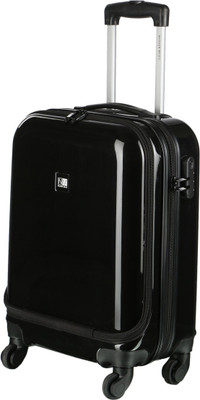 

Nasher Miles New York Plus 4 Wheel 53cm / " ABS & PC Hard Sided Cabin Luggage - Trolley/Travel/Tourist Bag (Black) Cabin Luggage -  inch(Black