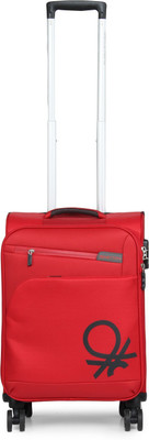 

United Colors of Benetton Soft Luggage Strolly Expandable Cabin Luggage -  inch(Red
