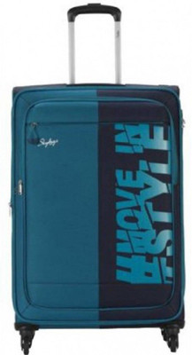 

Skybags TRANSLITE 4W STR 69 BLUE MEDIUM SIZE Expandable Check-in Luggage -  inch(Blue