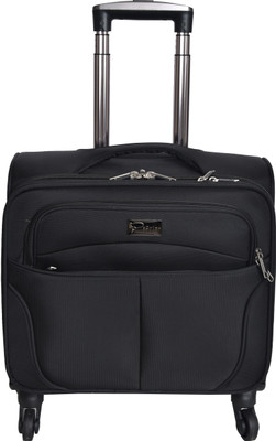 

Sprint Overnighter Trolley 407 BLACK 4 Wheel Expandable Cabin Luggage -  inch(Black