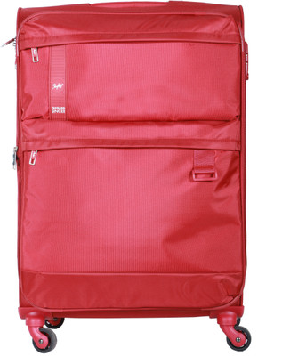 

Skybags Skysurf Spinner Soft Trolley 71 cm (Red) Check-in Luggage -  inch(Red