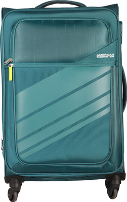 

American Tourister Stirling Spinner Soft Trolley 65 cm (Teal) Expandable Check-in Luggage -  inch(Green