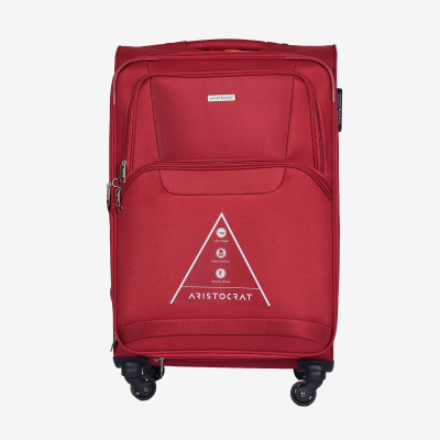

Aristocrat Amber 69 cm Polyester Trolley (Red) Expandable Check-in Luggage -  inch(Red