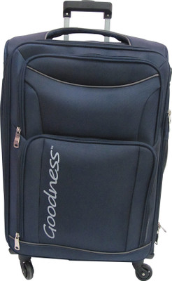 

Goodness  Inches Polyester Travel Luggage Spinner Trolley Bag Suitcase - Sun Expandable Cabin Luggage -  inch(Blue