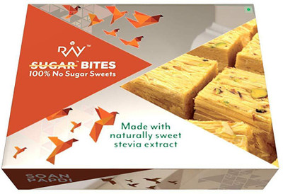 

Ray Soan Papdi - 100% Sugar Free Sweets (250 gm) Ideal for Diabetics(Pack of 2)(250 g, Box)