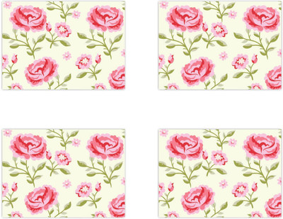 GIFTSMATE Rectangular Pack of 4 Table Placemat(Beige, Cotton)